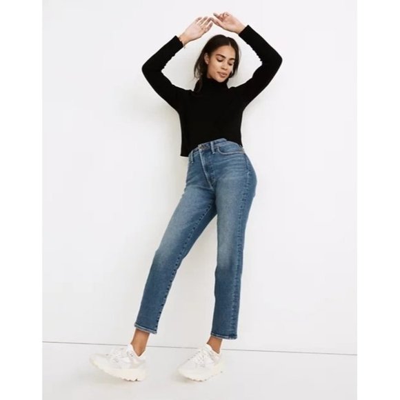 Madewell The Perfect Vintage Jean in Melgrove Wash 25 New Denim Pants (hemmed) - Picture 3 of 15